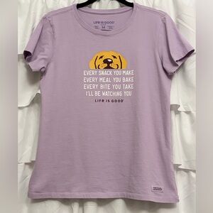 Life Is Good Lavender Women's Tee